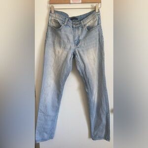 RAIL Mens Jeans 32x32 Light Wash 5 Pocket Straight.